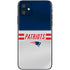 NFL New England Patriots White Striped iPhone 11 Skin
